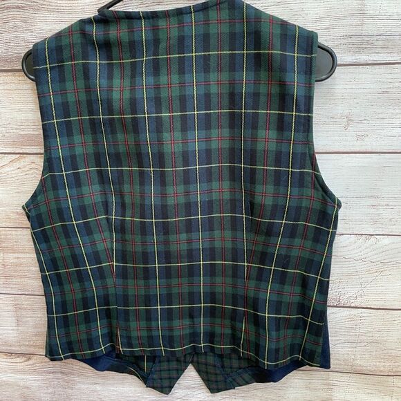 VINTAGE 60-70’s PLEATED PLAID SKIRT AND VEST - Picture 10 of 13